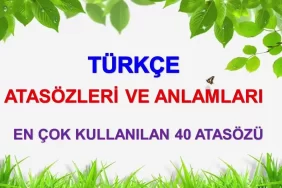 Atasözleri Nedir