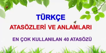 Atasözleri Nedir