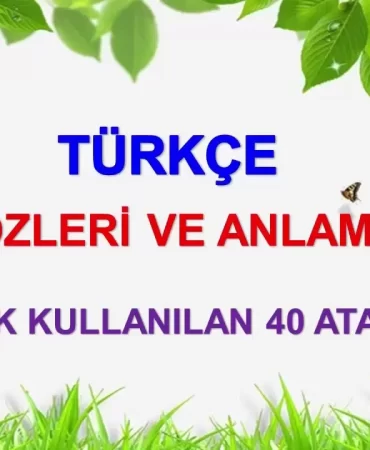 Atasözleri Nedir